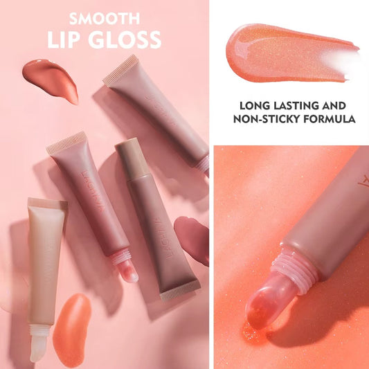 Full-Pigment Ultra-Hydration Long Lasting Shimmer Lip Glaze Smoothly Silky Non-Sticky Liquid Lipgloss