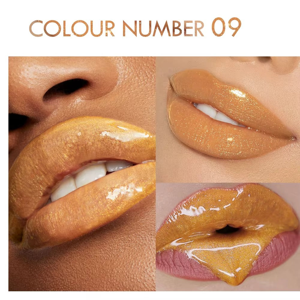 Full-Pigment Ultra-Hydration Long Lasting Shimmer Lip Glaze Smoothly Silky Non-Sticky Liquid Lipgloss