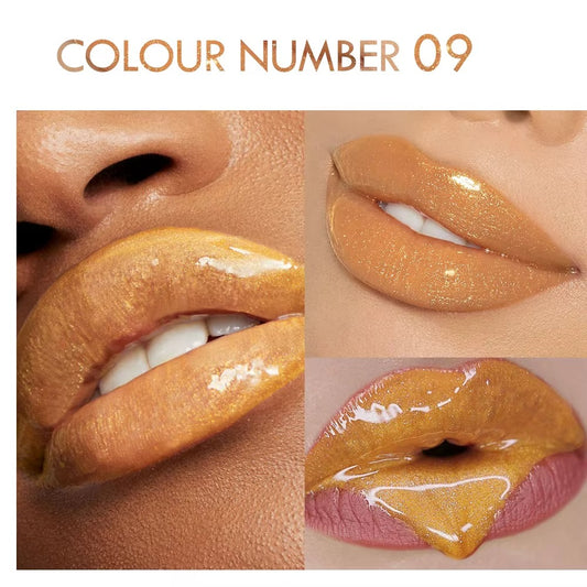 Full-Pigment Ultra-Hydration Long Lasting Shimmer Lip Glaze Smoothly Silky Non-Sticky Liquid Lipgloss